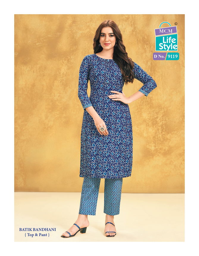 Priyatama Bandhej Vol 1 By Mcm Printed Cotton Kurti With Bottom Wholesale Price In Surat